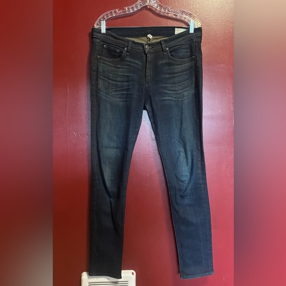 rag & bone Denim - Rag & Bone Jeans Womens Size 31 Dark Blue Denim Skinny Leg Designer Classic
